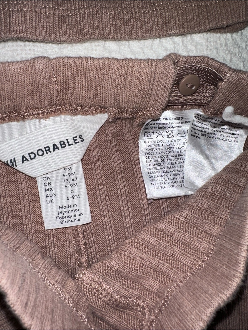 H&M Brown Ribbed Kids Matching Set - Picture 2 of 3